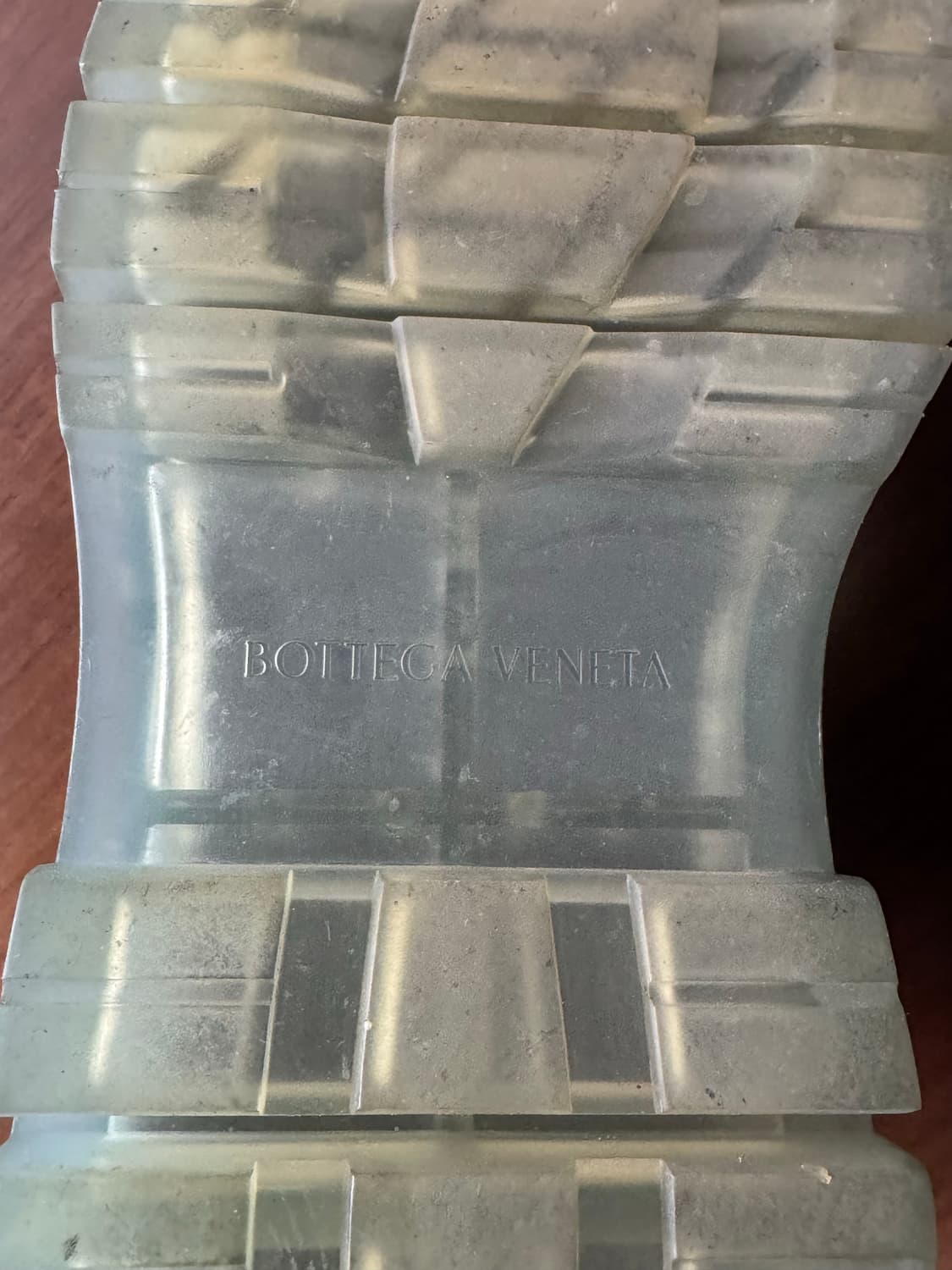 [정품/희귀템] 보테가 베네타 타이어 부츠 블랙 클리어 솔 (IT 42  상품이미지4