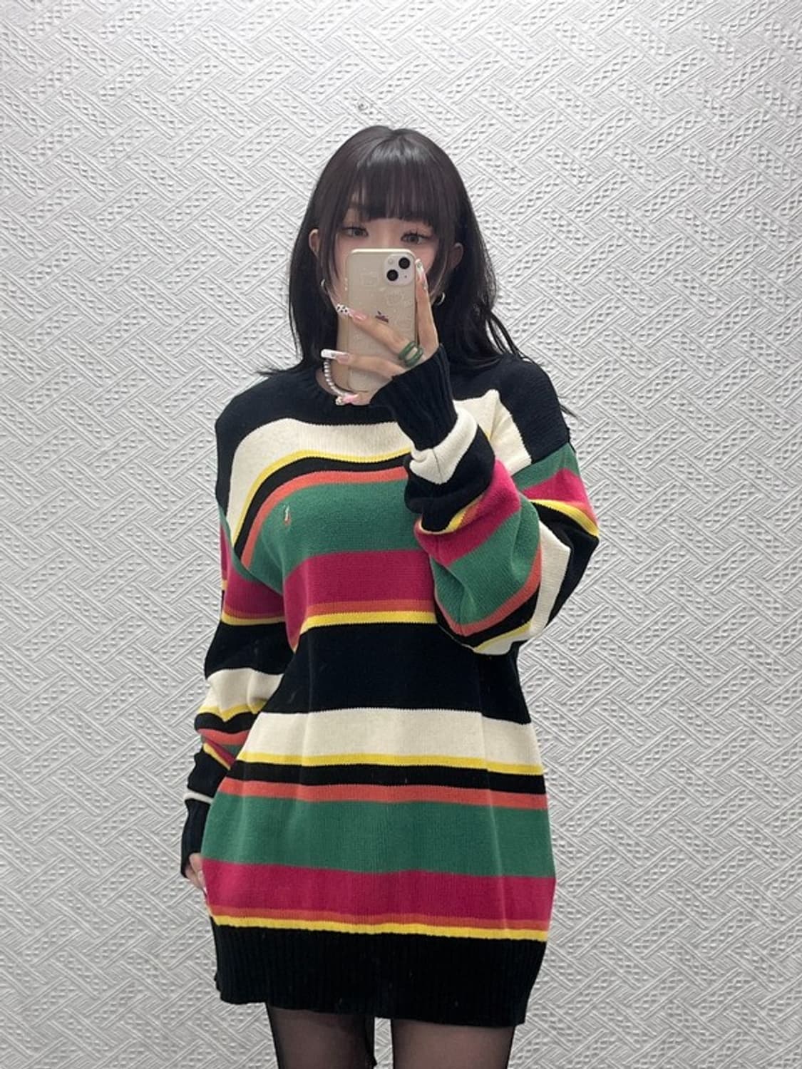 폴로 랄프로렌 희귀 레트로 90's 컬러블럭 니트 105 C11159 상품이미지1