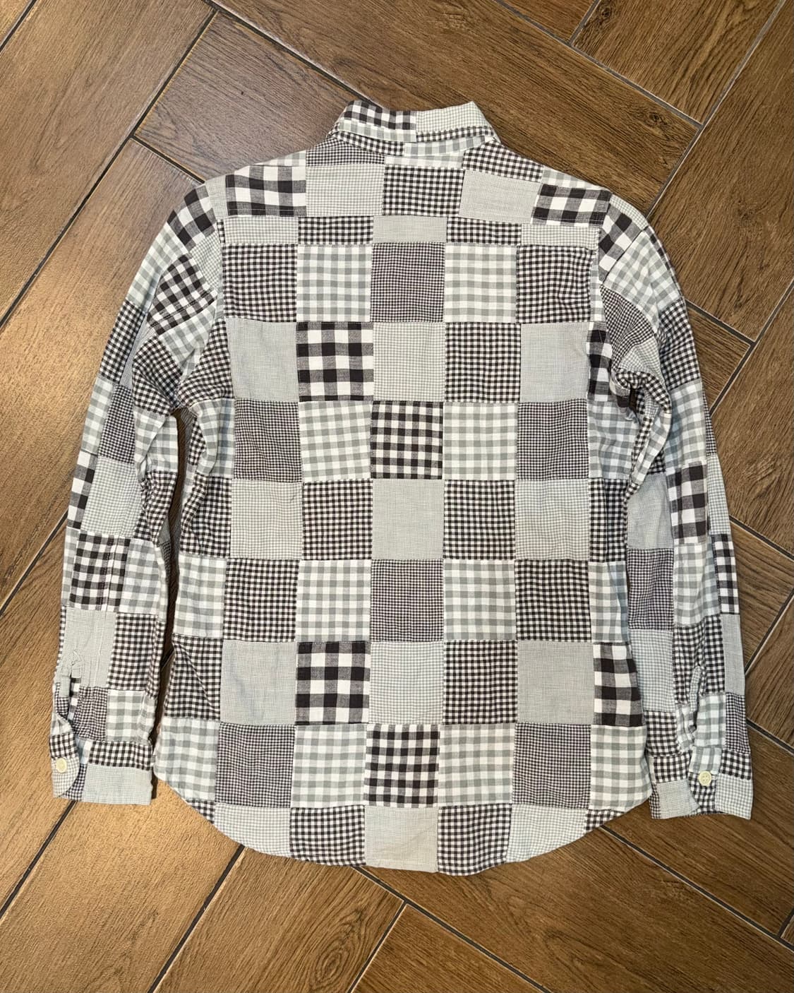 🐵베이프 베이비 마일로 패치 워크 체크 셔츠 🐵 상품이미지6
