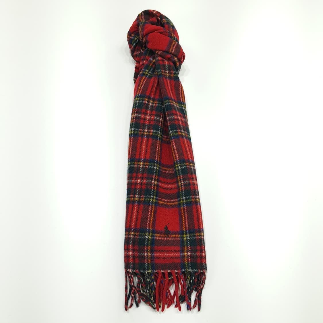 MX191 폴로 랄프로렌 크리스마스 타탄체크 램스울 목도리 머플러 상품이미지4