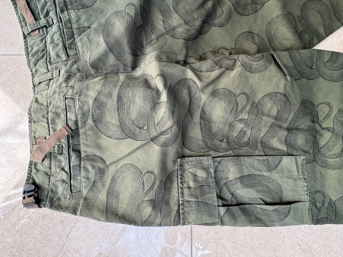 Hysteric Glamour 스네이크 패턴 카고 팬츠 상품이미지4