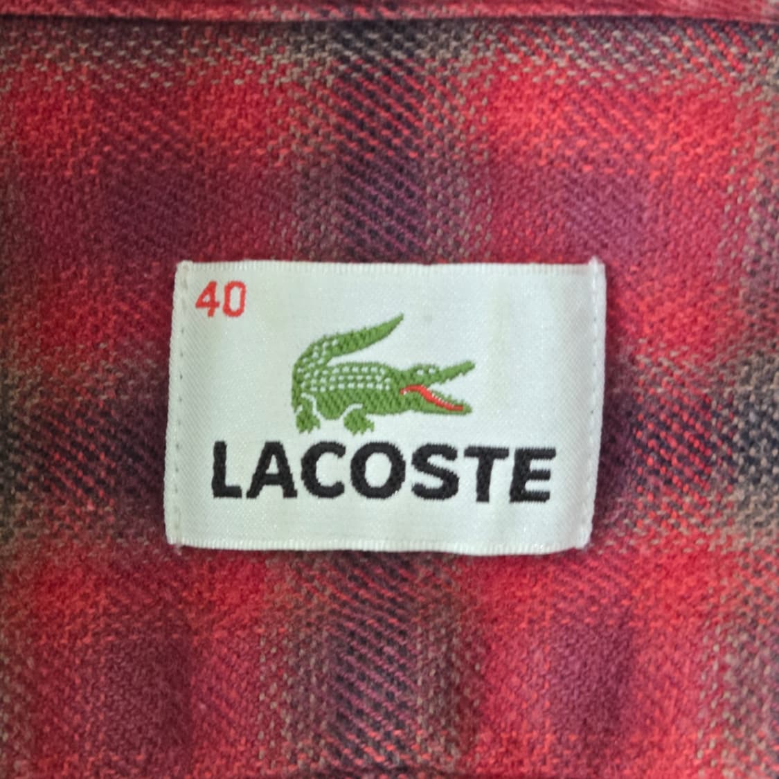 [40] 00’s LACOSTE 플란넬 체크 셔츠 상품이미지5