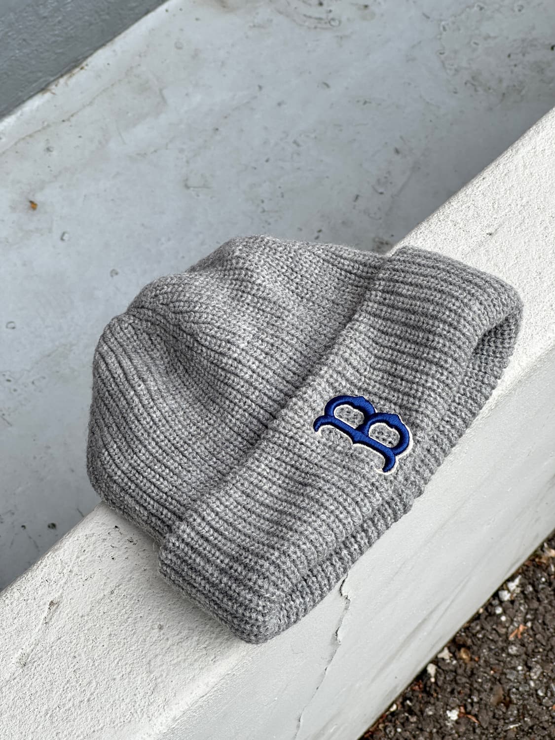 [F] MLB 엠엘비 보스턴 로고 그레이 비니 모자 상품이미지5