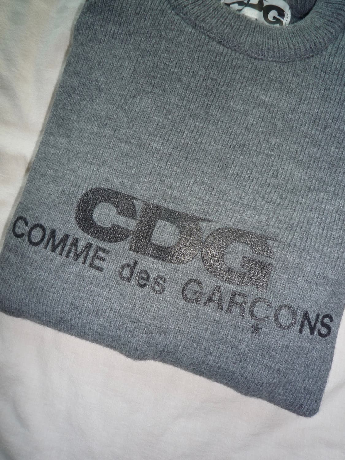 CDG 꼼데가르송 그레이 니트 XL 상품이미지3