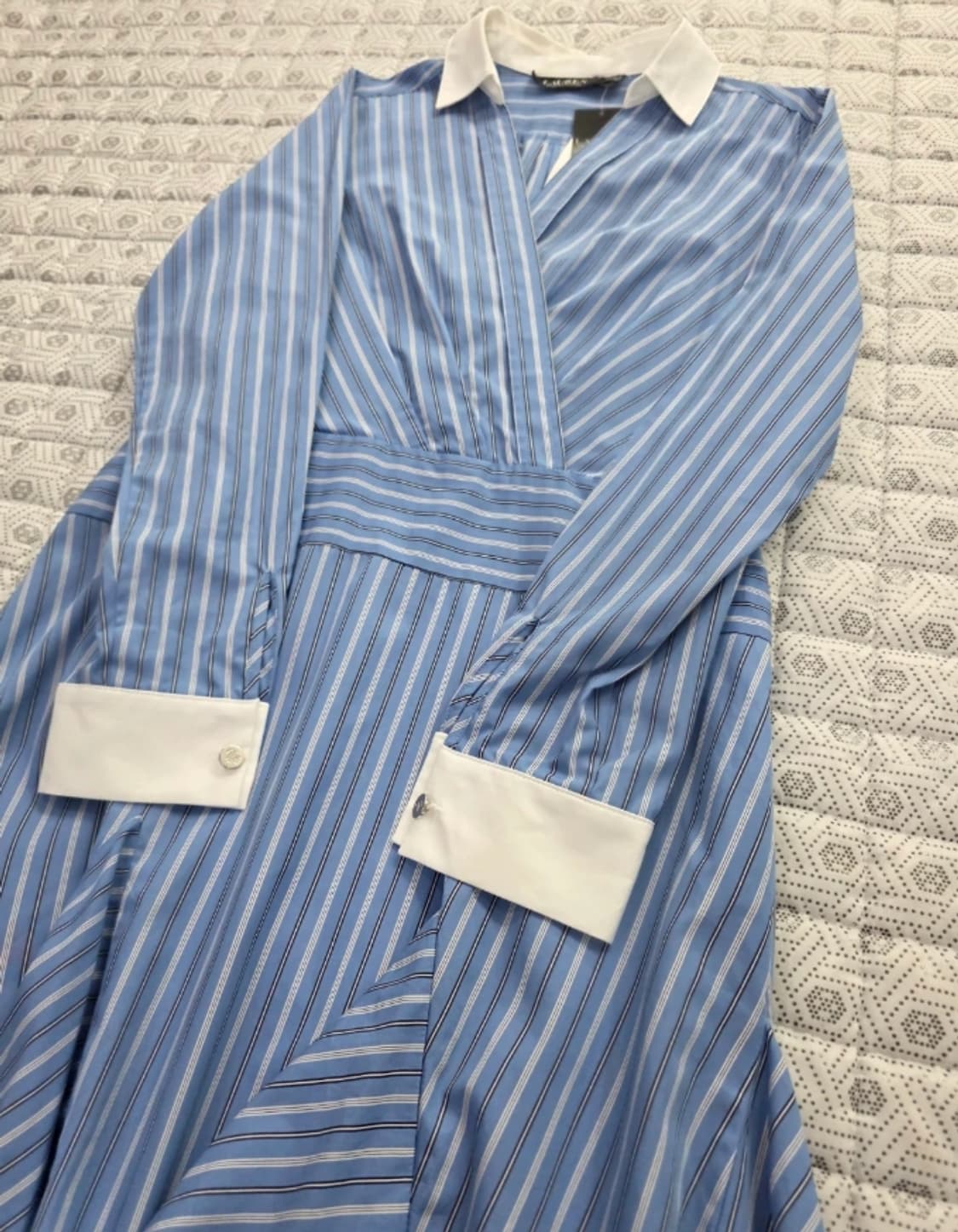 (새상품) 랄프로렌 스트라이프 셔츠 원피스 ~55 상품이미지5