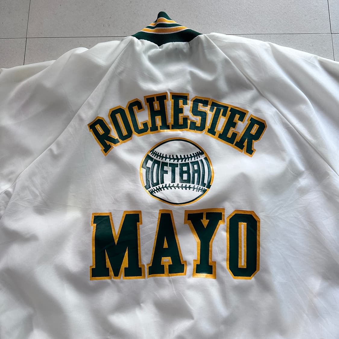 90s 빈티지 미국 생산 로체스터 메이요 바람막이 웜업자켓  상품이미지8
