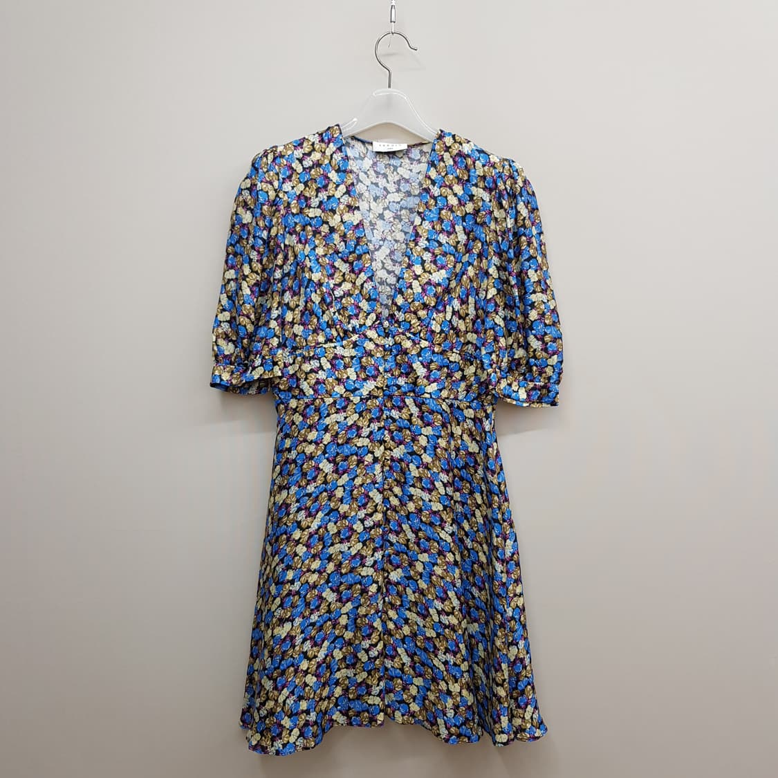 산드로 플라워 프린트 브이넥 원피스 S사이즈 상품이미지2