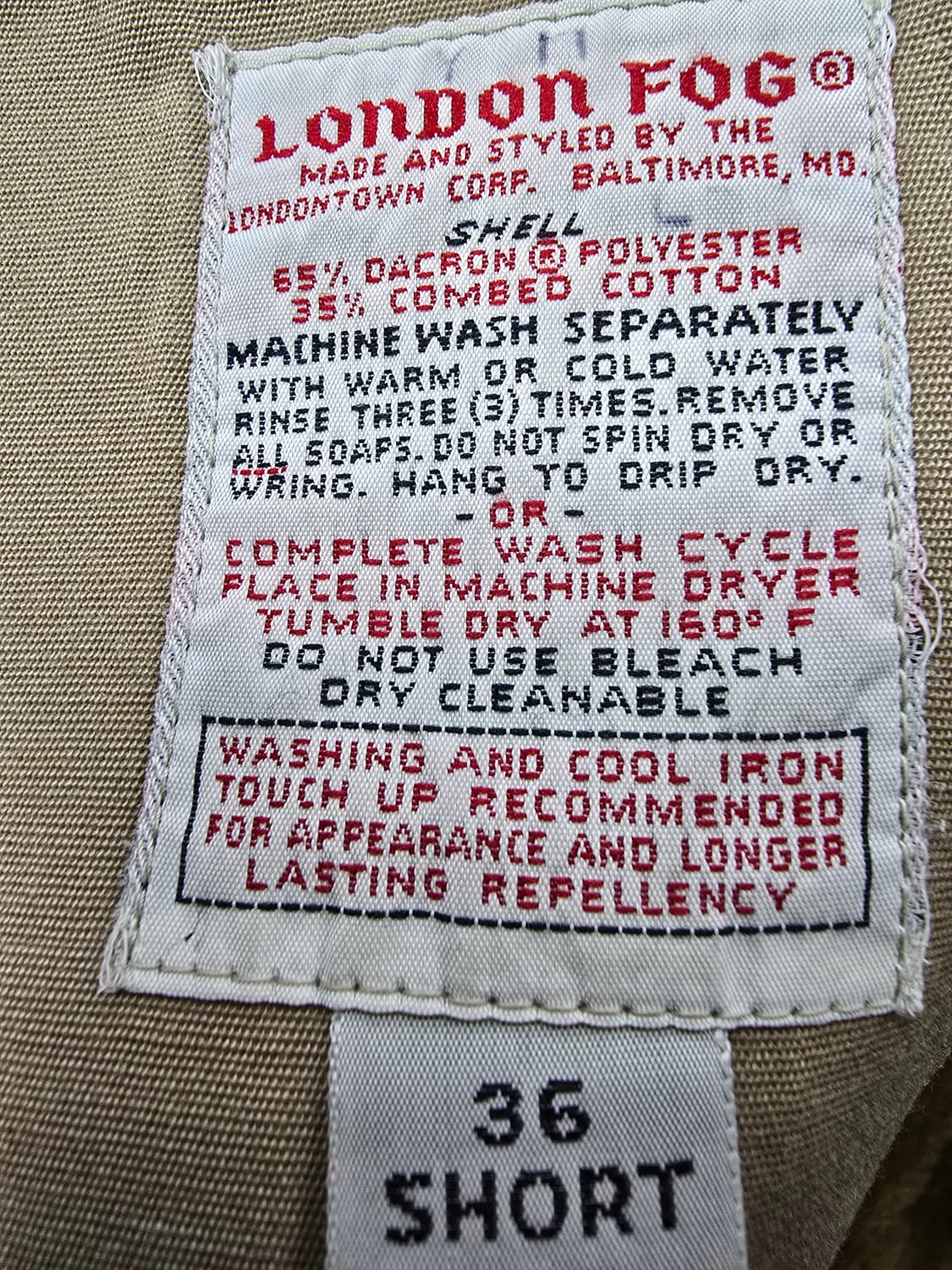 런던포그 클래식 남성 트렌치 코트 (1911) 상품이미지4