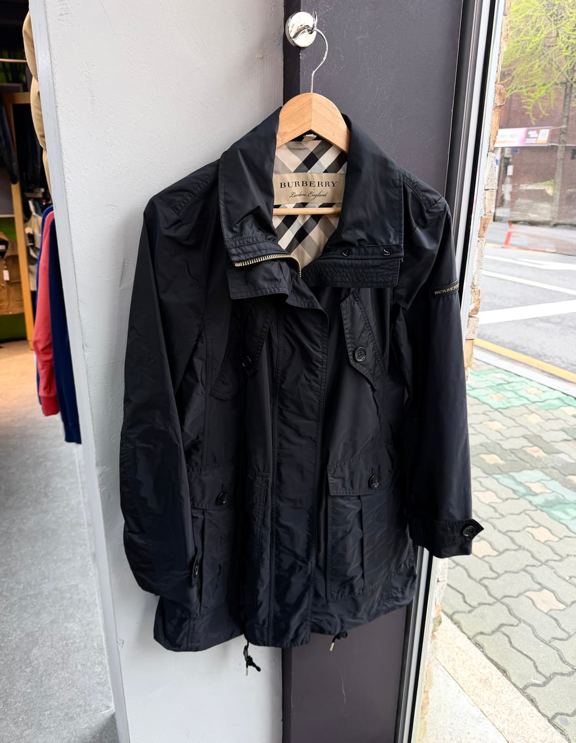 UK8/ 버버리 신형 나일론 트렌치코트 자켓 상품이미지2