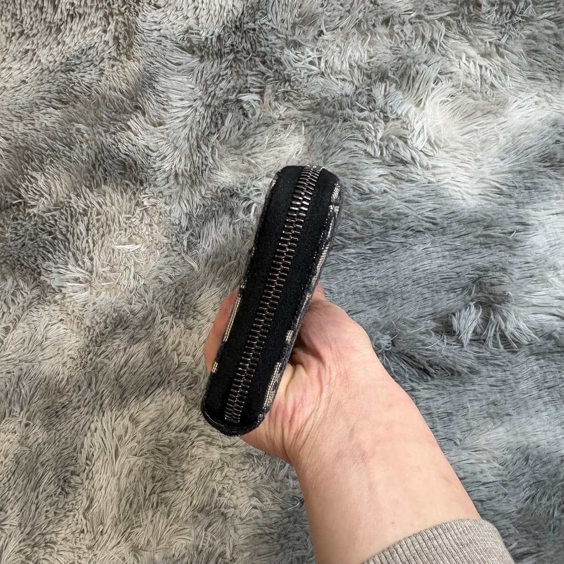 디올 오블리크 지퍼돌이 장지갑 베이지 상품이미지5