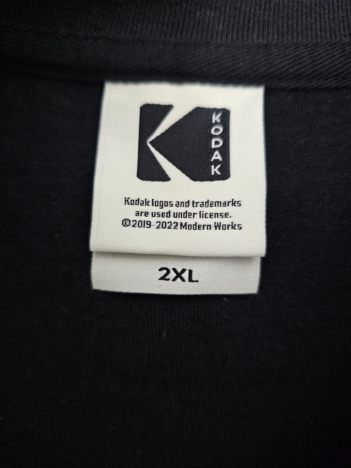 코닥 블랙 반팔 티셔츠 2XL 상품이미지3