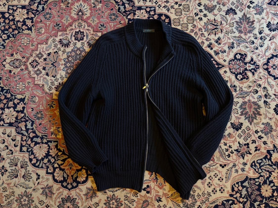 까날리 짚업 가디건 105 상품이미지2