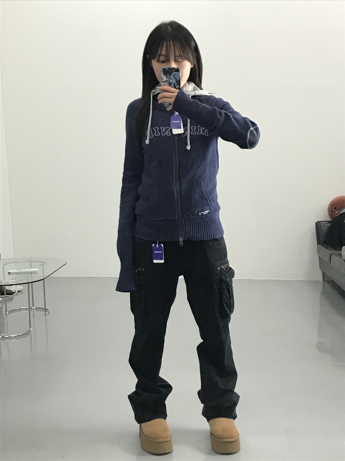 디즈니랜드 리조트 미니 마우스 집업 스웨터 상품이미지2