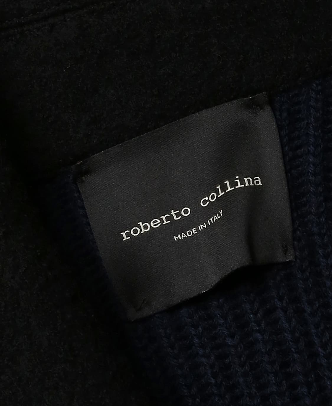 로베르토 콜리나 [Roberto Collina] 니트 칼라 블루종 자켓 상품이미지5