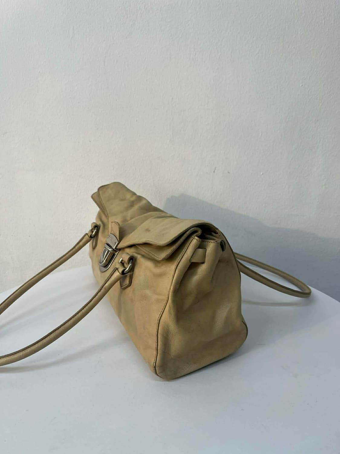 프라다 빈티지 카프스킨 핸들 숄더백 토트백 상품이미지2