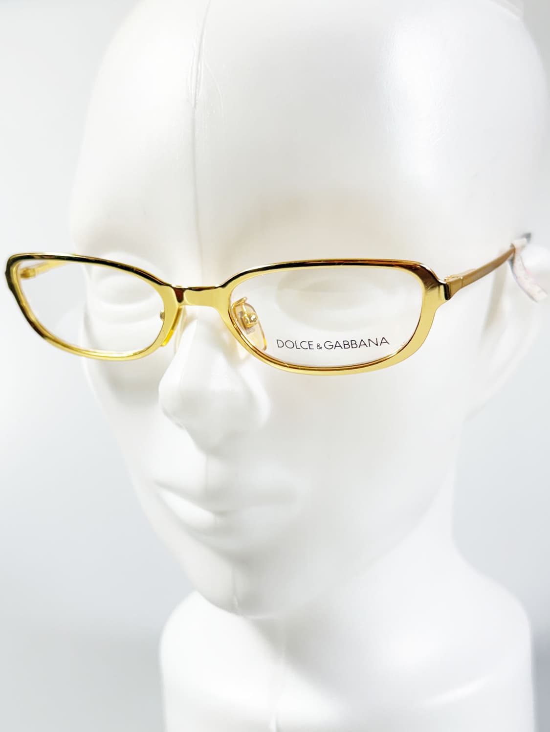 돌체앤가바나 골드 메탈 슬림 스퀘어 빈티지 안경 상품이미지9