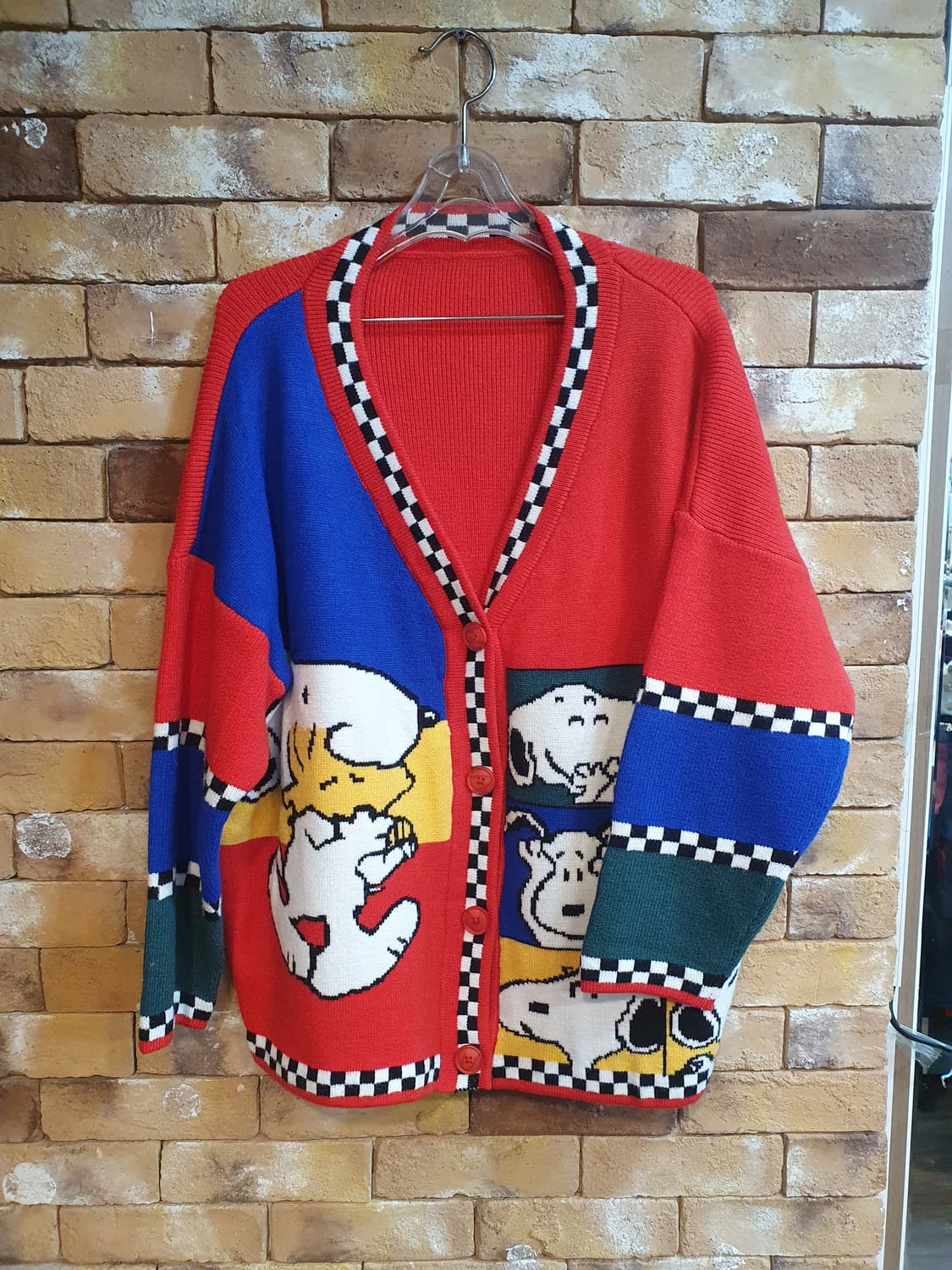 스누피 레드가디건 상품이미지1