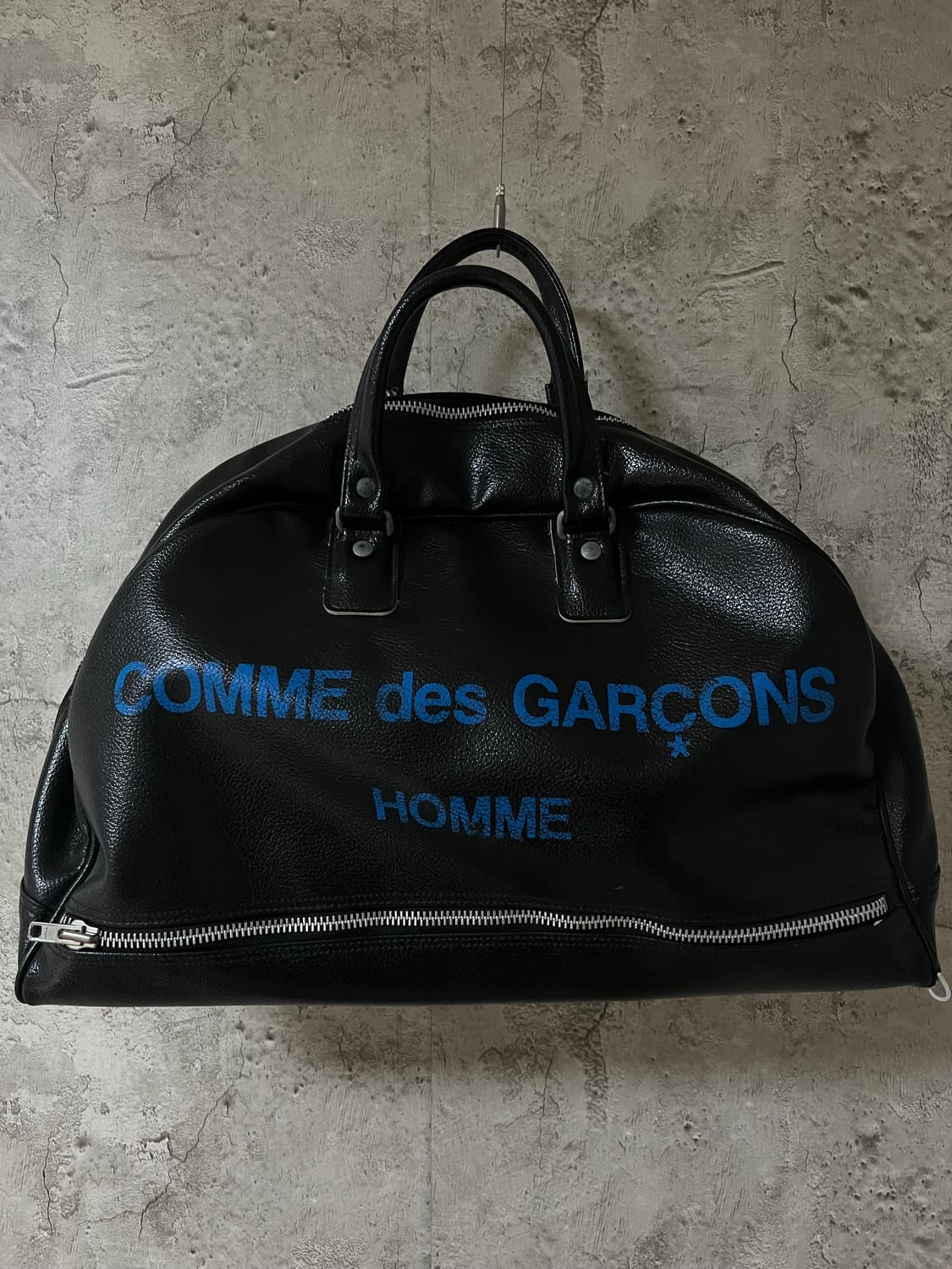 꼼데가르송 아카이브 한정판 pebbled 가죽 볼링백 상품이미지3