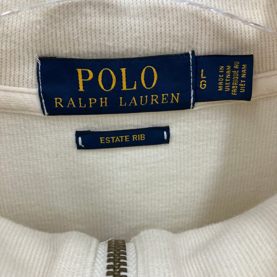 폴로 랄프로렌 에스테이트 리브 쿼터 지퍼 풀오버 L 상품이미지3