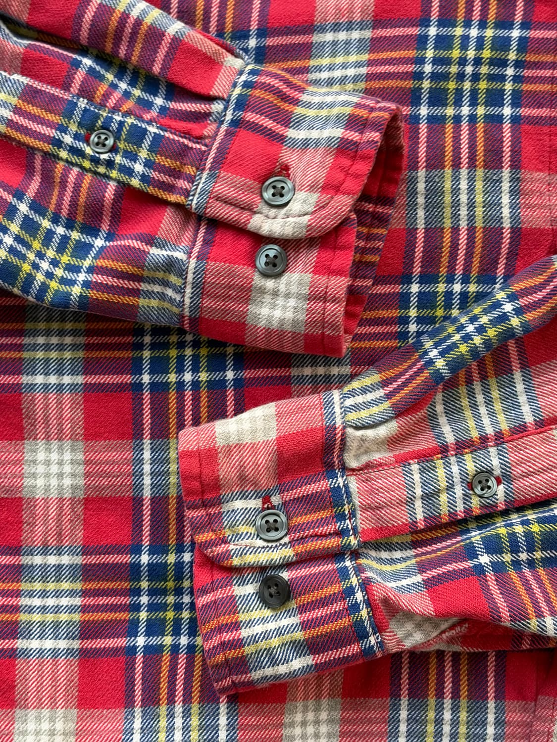 90s 올드 빈티지 갭 플란넬 체크 셔츠 M (103-105) 상품이미지5