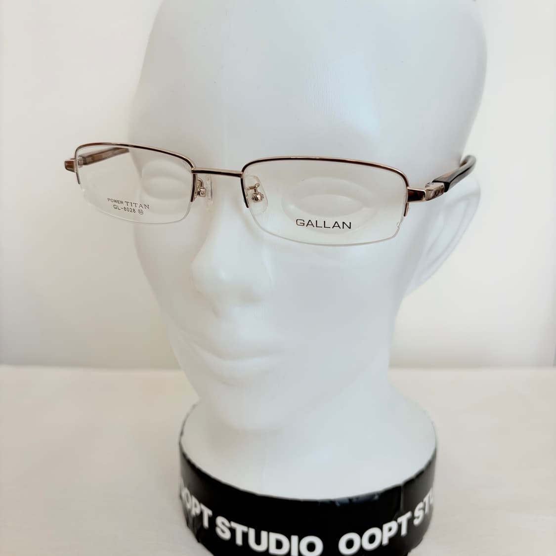 GALLAN 골드 사각 반무테 빈티지안경 상품이미지5