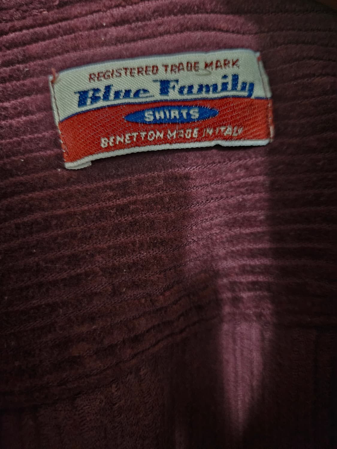 이탈리아 베네통 블루패밀리 코듀로이 셔츠 상품이미지3