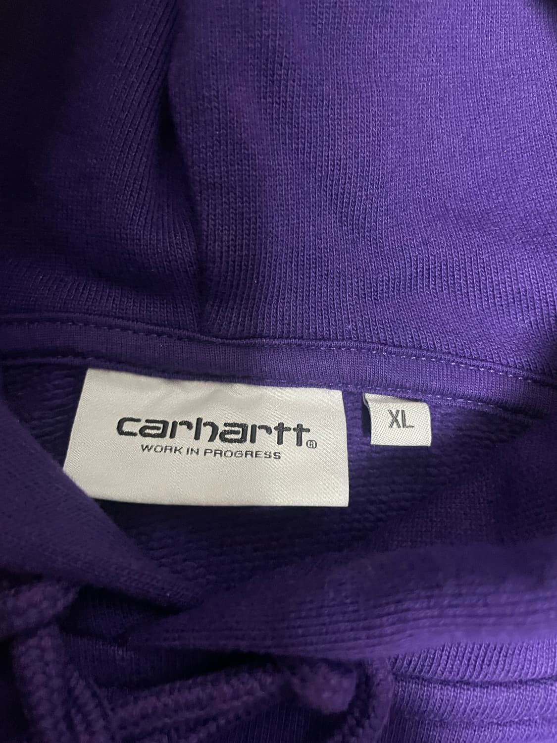 칼하트 WIP 퍼플 후드티 XL 상품이미지3