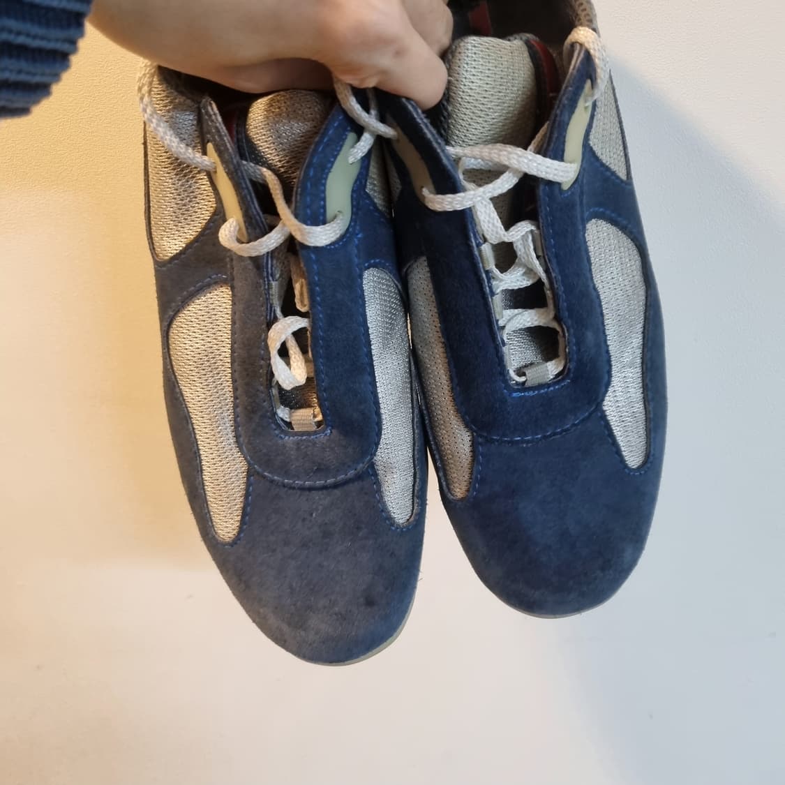 프라다 아메리칸컵 스웨이드 블루 네이비 11사이즈 상품이미지5