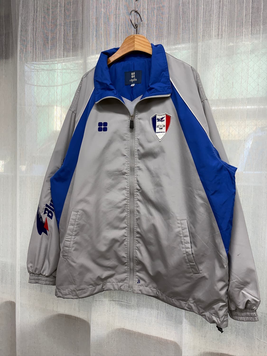 Rapido 수원 삼성 블루윙즈 축구단 빈티지 바람막이 자켓 상품이미지1