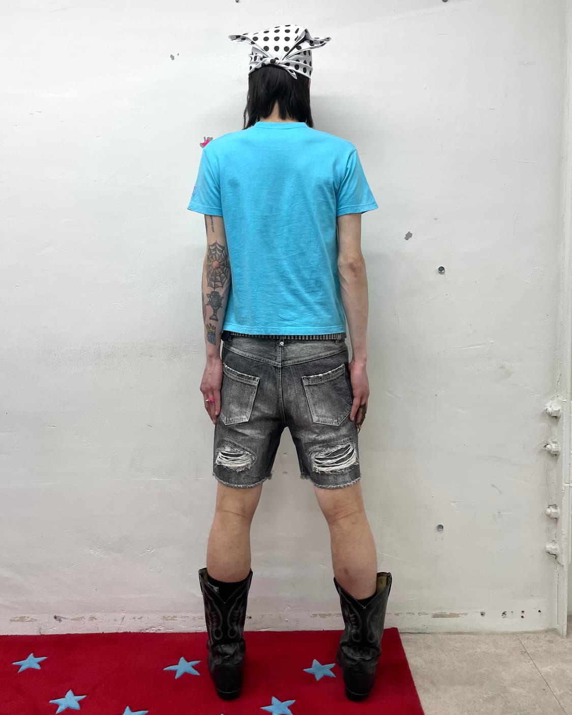 Buma Skeleton Afro Blue T-shirt 상품이미지3