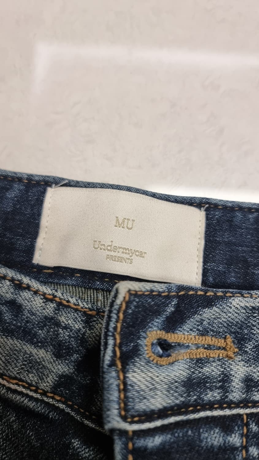 언더마이카 MU114 오리지널 로고 워시드블루 슬림 플레어진 상품이미지9