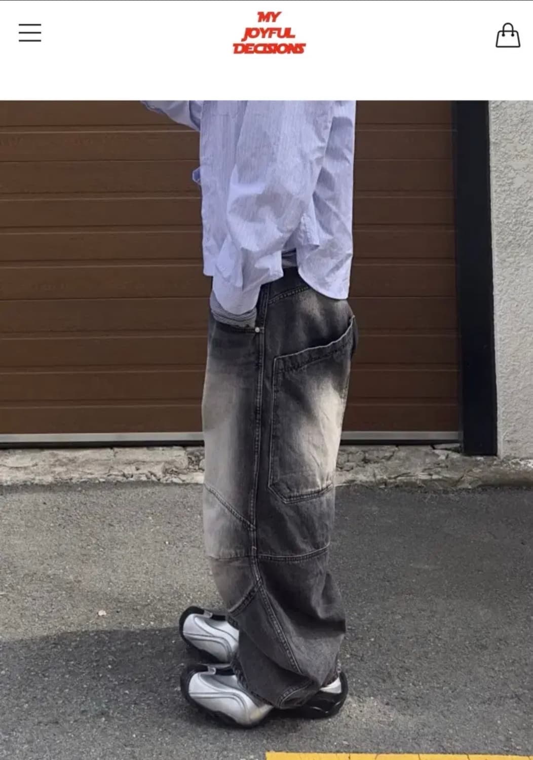 [M] MJD 엠제이디 3D KNEE DENIM BLACK 상품이미지2