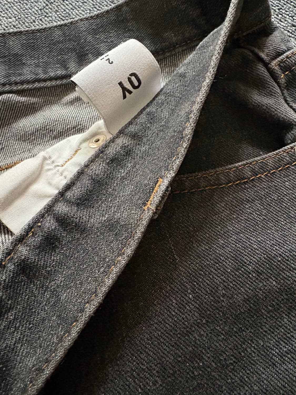 (2) 오와이 로고 데님 배기 팬츠 상품이미지3