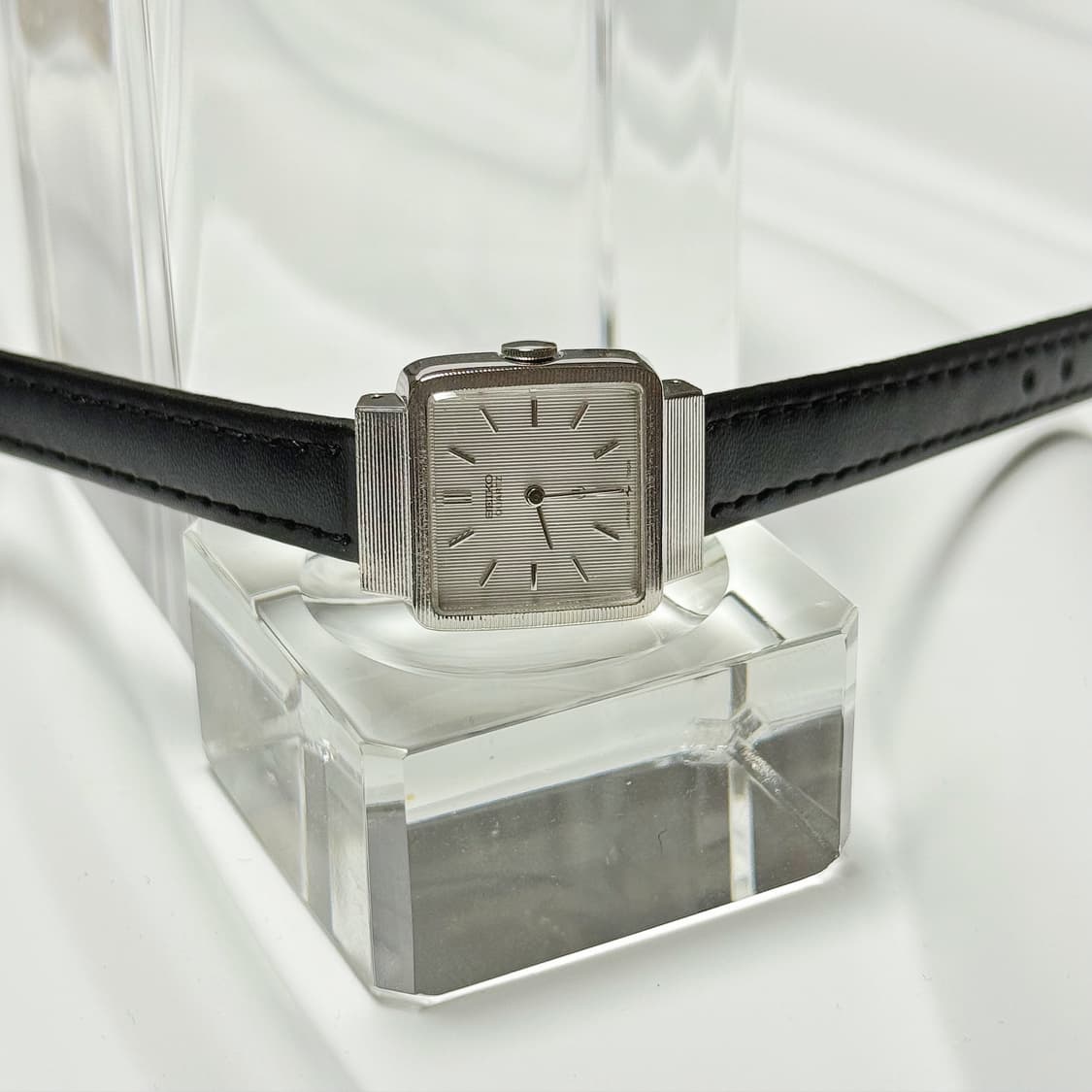 80's90's 빈티지 세이코 아르데코 스트라이프 스퀘어 워치 상품이미지2