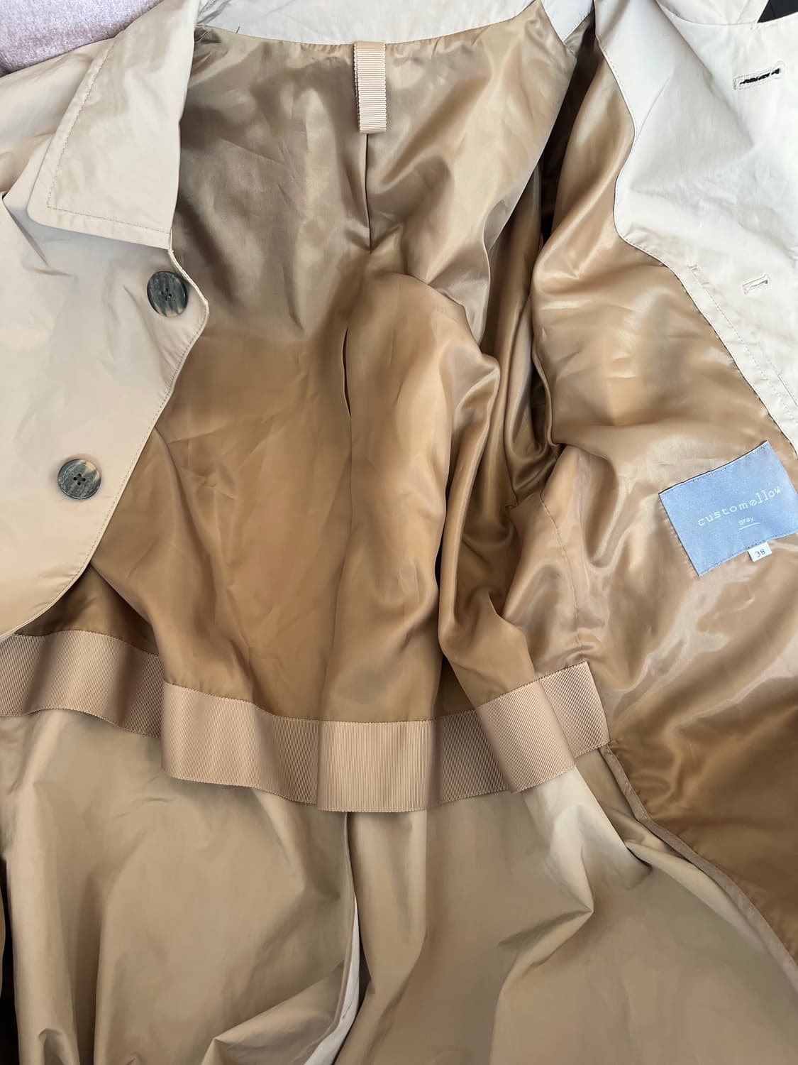 커스텀멜로우 남성 베이지 맥코트  상품이미지5