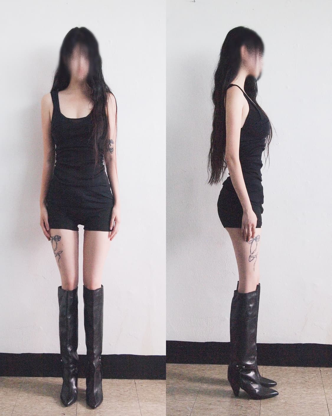 이자벨마랑 롱 슬리브리스 시스루 원피스 상품이미지1