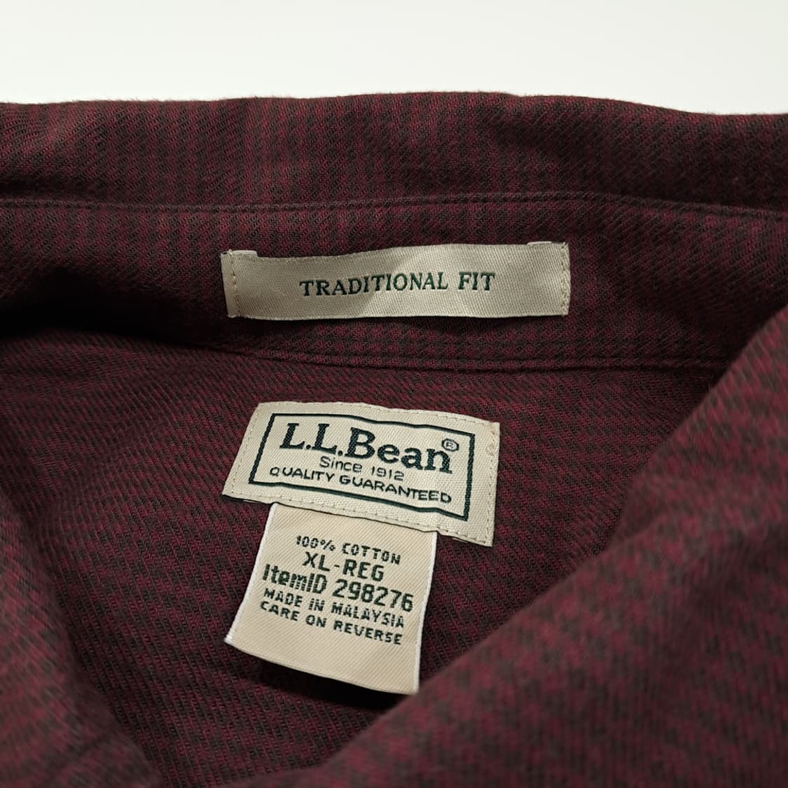 CL145 XL 엘엘빈 플란넬 버튼다운 셔츠 상품이미지3