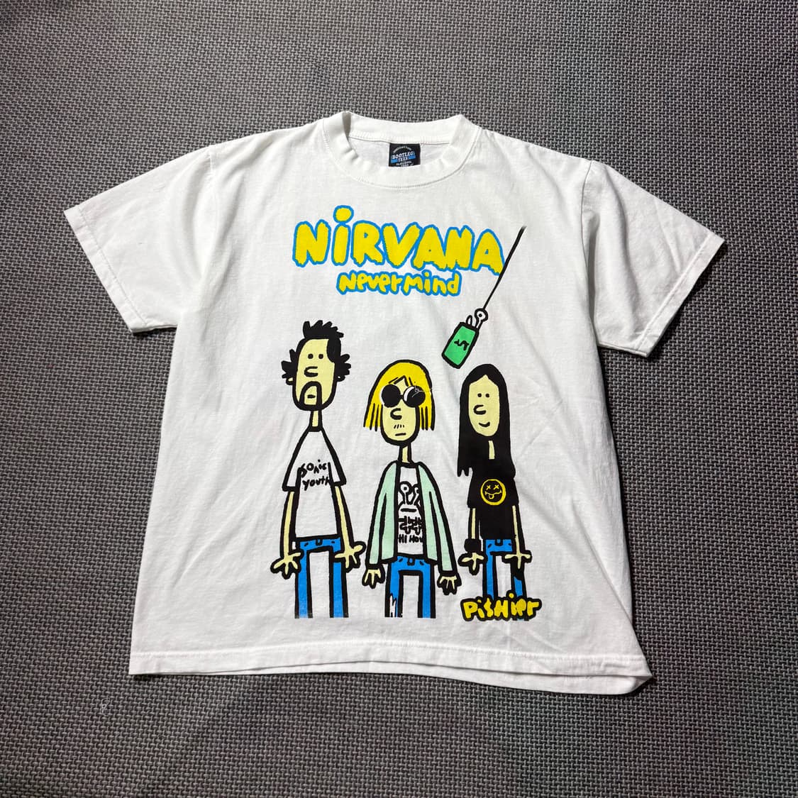 새상품) 너바나 네버마인드 락밴드 프린팅 티셔츠 (L/XL) 상품이미지2