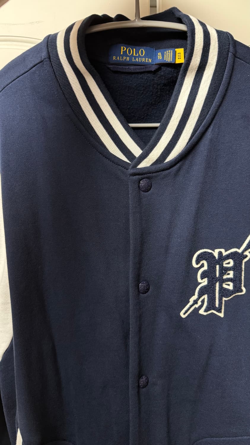 폴로랄프로렌 네이비 베이스볼 자켓 XL 상품이미지1