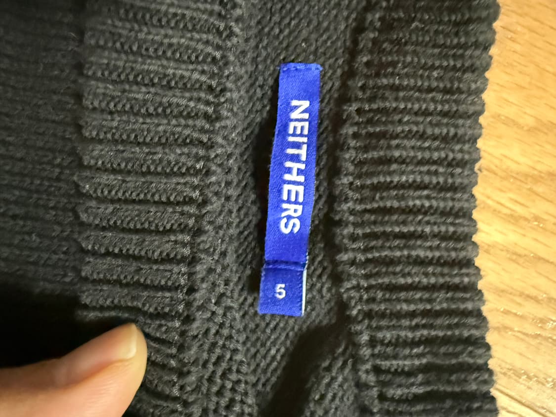 NEITHERS 니트 상하의 세트 블랙 상품이미지3