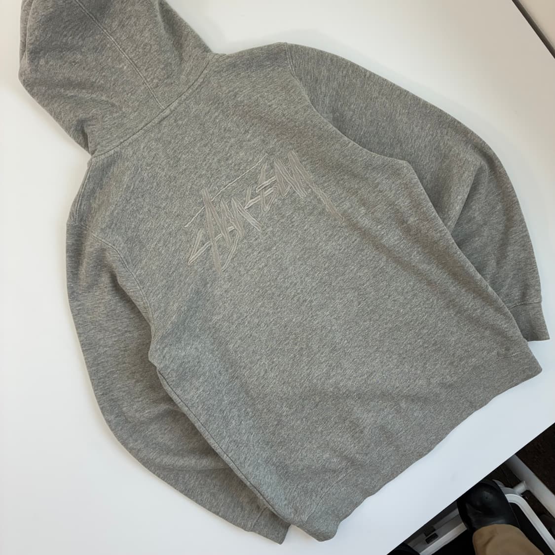 Stussy  스투시 스탁로고 그레이 후드집업  상품이미지3