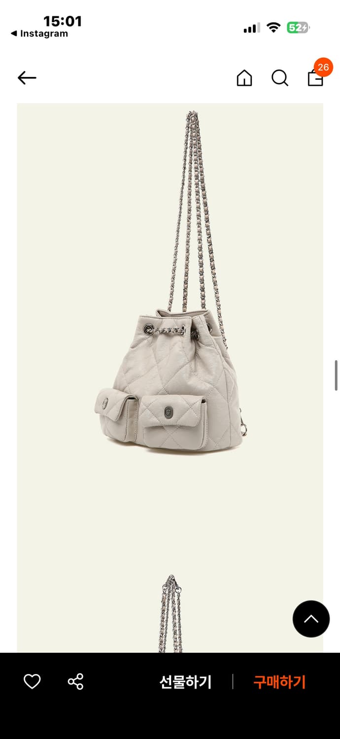 파퓸드로브 삭까멜 백팩 에쉬베이지 상품이미지2