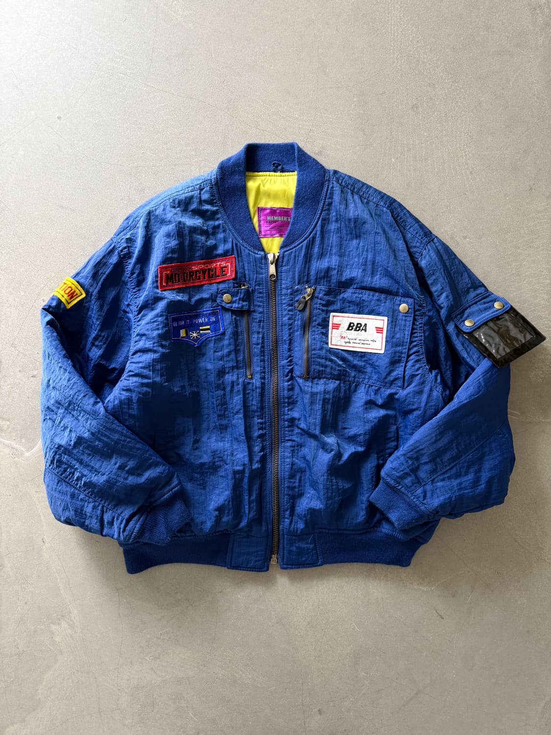 Vintage Member's Nylon Bomber Jacket 상품이미지2
