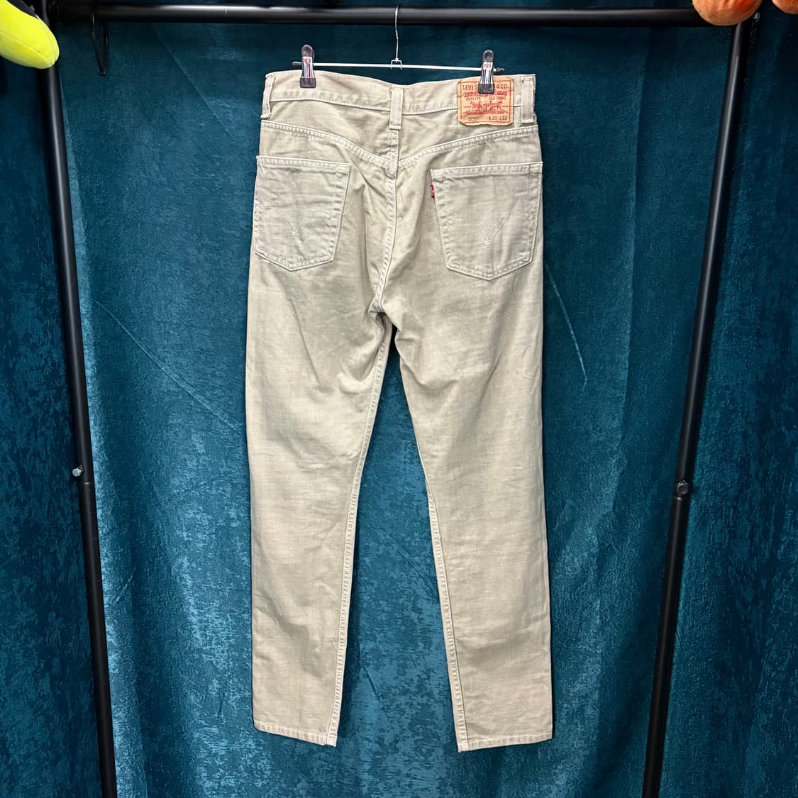 (32) 리바이스 505 베이지 데님 팬츠 상품이미지3