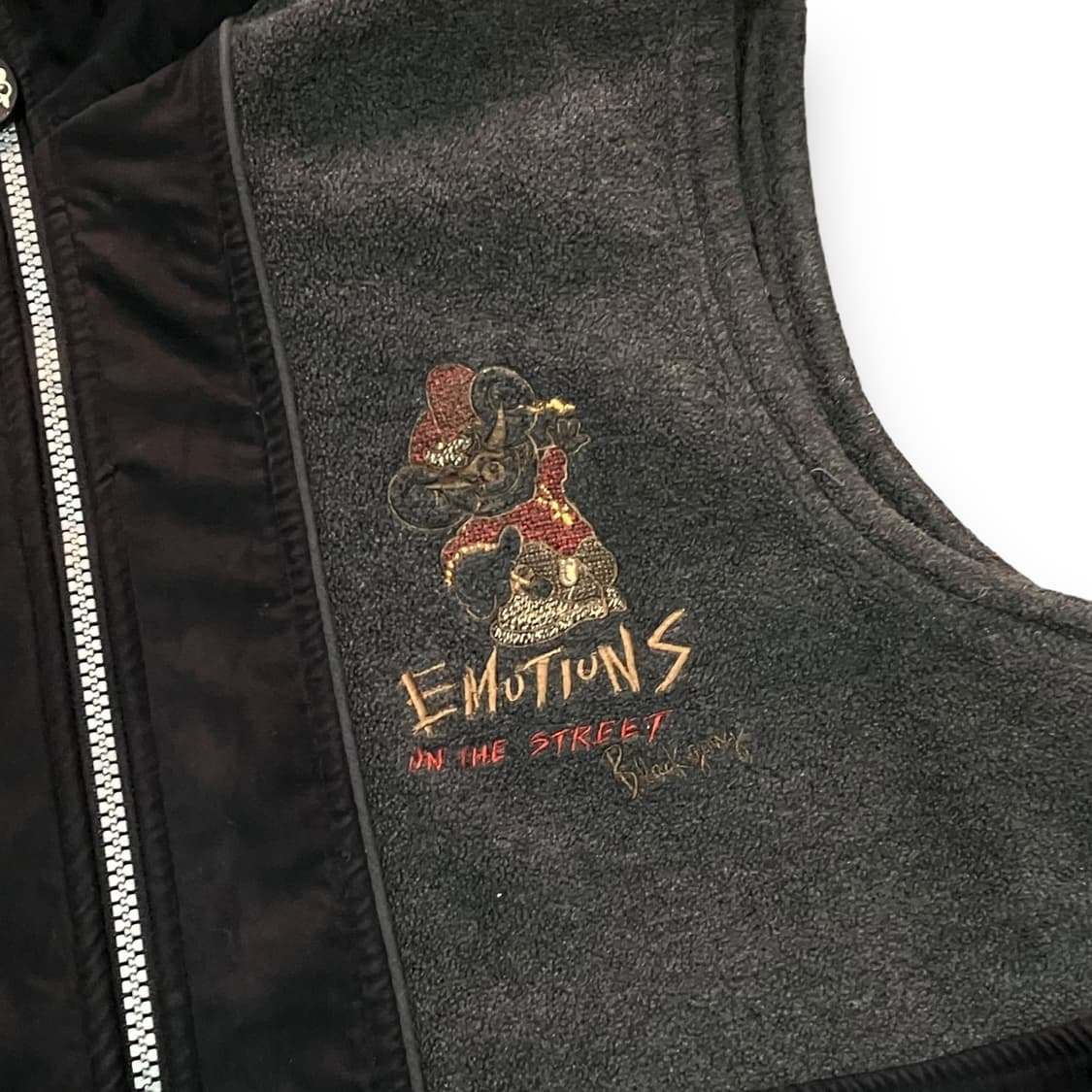 올드스쿨 후리스 집업 베스트 상품이미지4