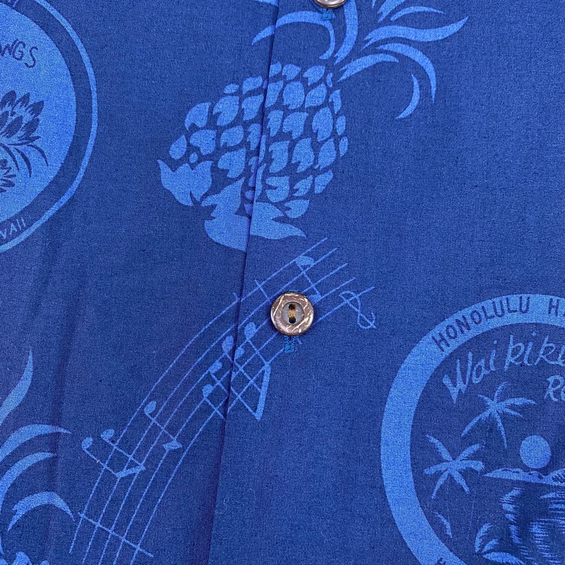 빈티지 하와이 메이드 패턴 하프 셔츠(105) 상품이미지6