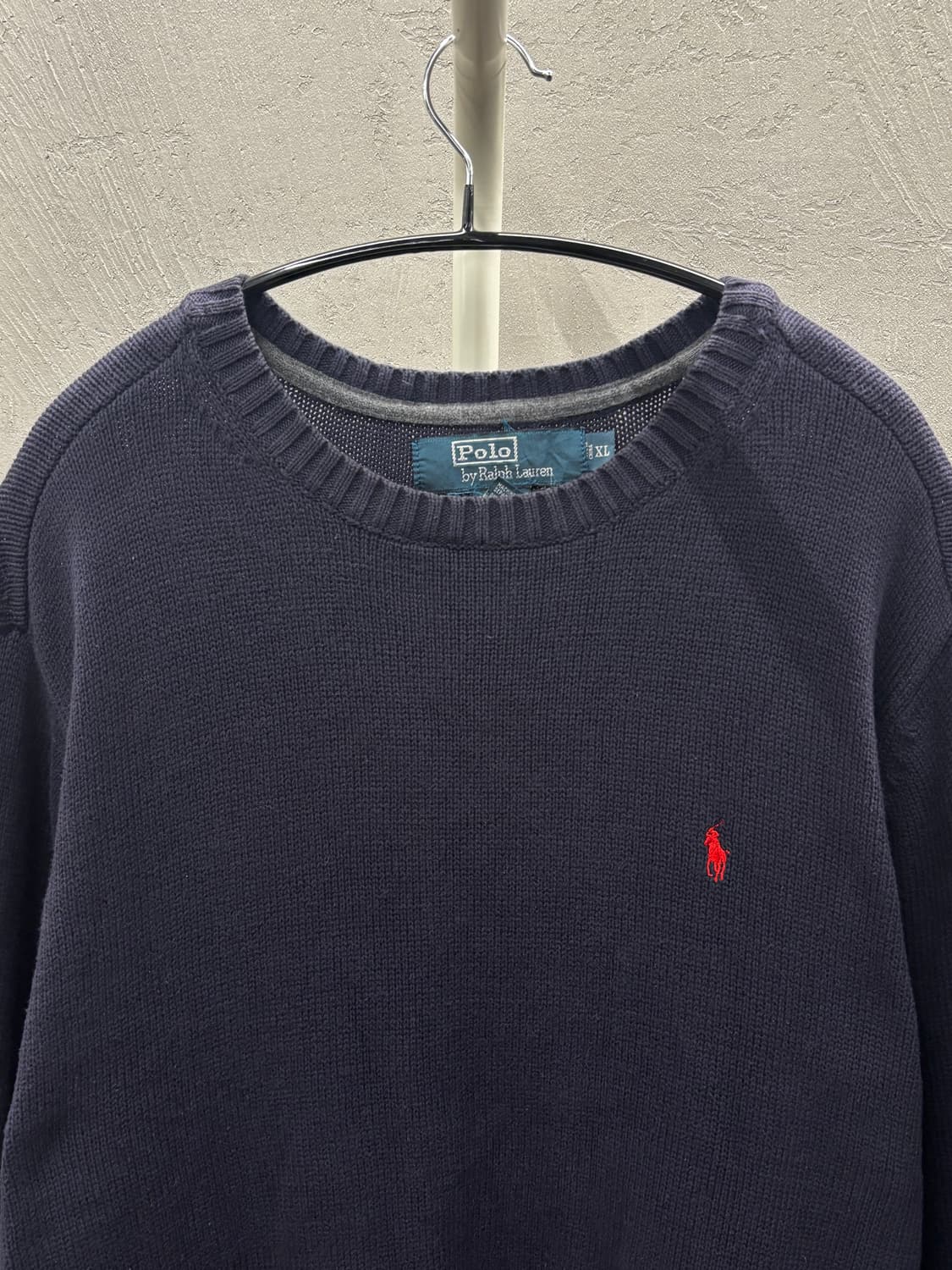 폴로 랄프로렌 빈티지 네이비 니트 XL 상품이미지3