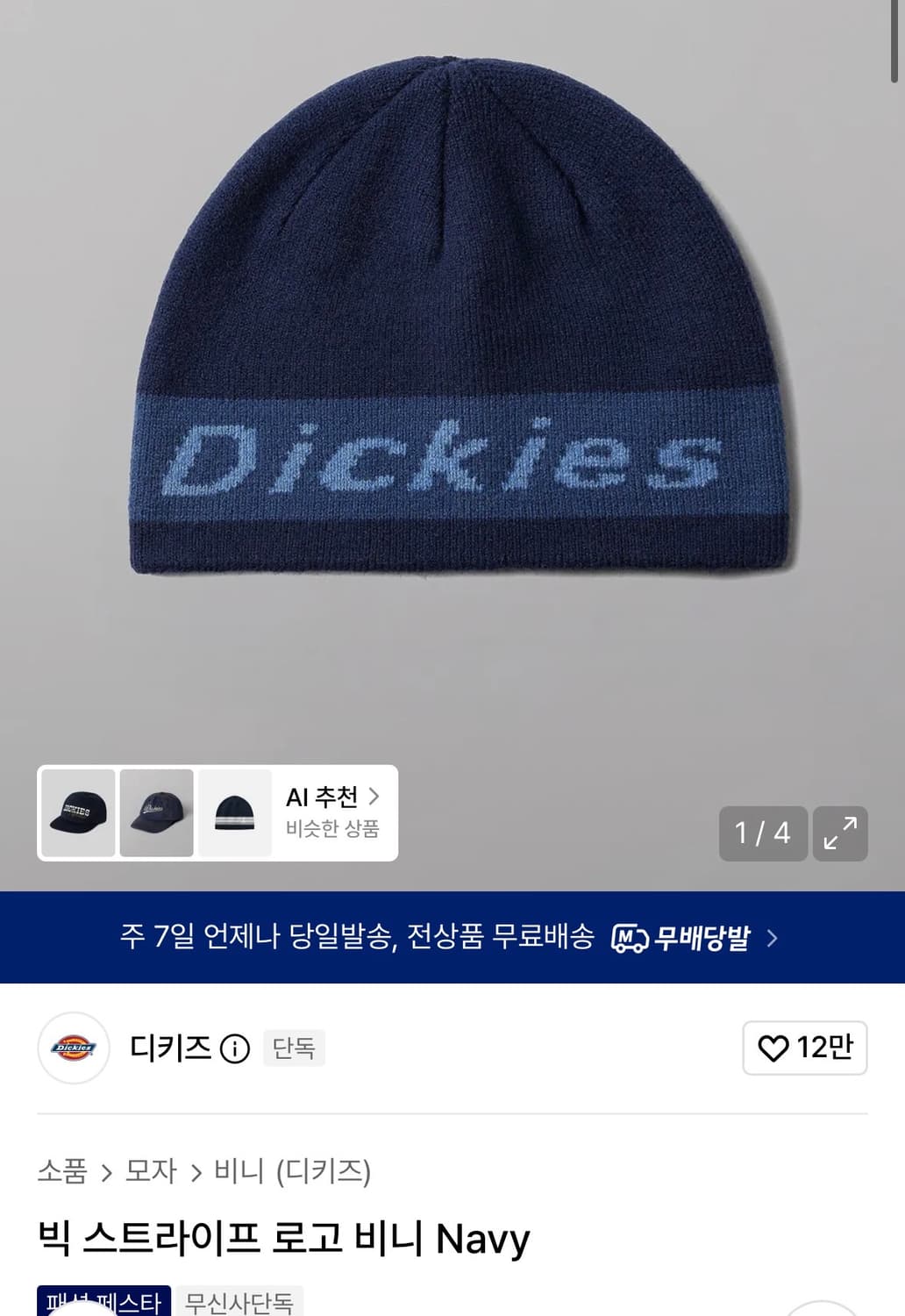 디키즈 비니 상품이미지1