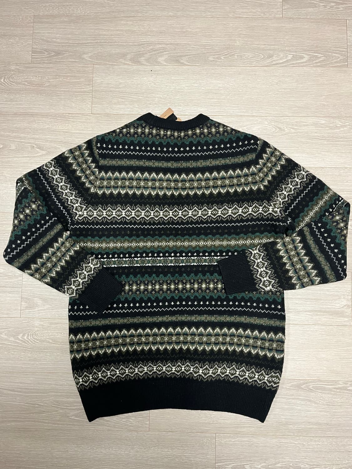 (새상품) 바버 페어아일 램스울100 니트 상품이미지6