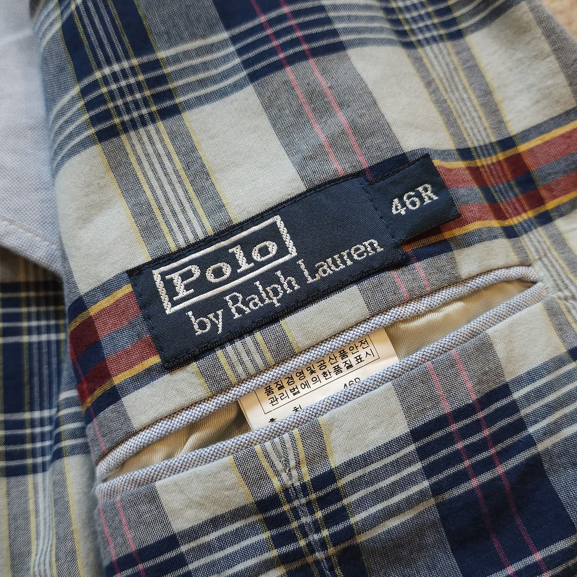 폴로 랄프로렌 블레이져 자켓 체크패턴 스포츠 자켓 46R 상품이미지8